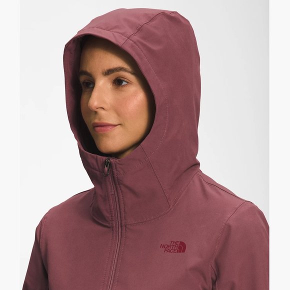 North Face Soft Shelled Zip Up Hoodie Jacket - Picture 5 of 11